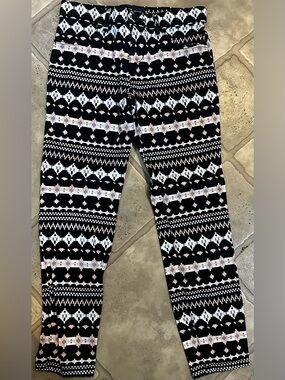 The Children's Place Girls Black, White & Light Pink Geometric Print Leggings